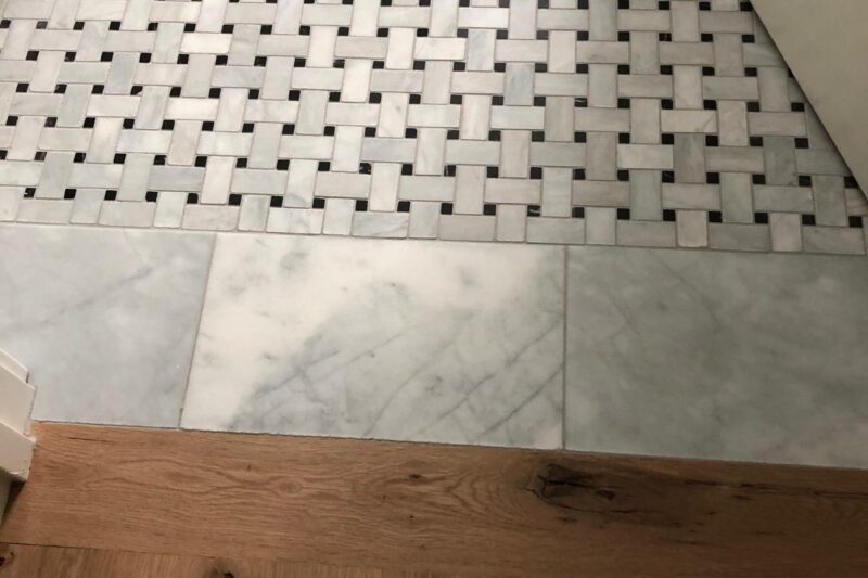 Mosaic Tile Floor Installation